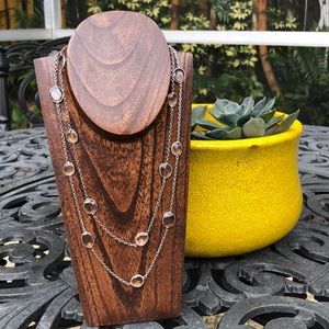 Citrine and Smokey quartz necklace